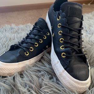 Leather Converse